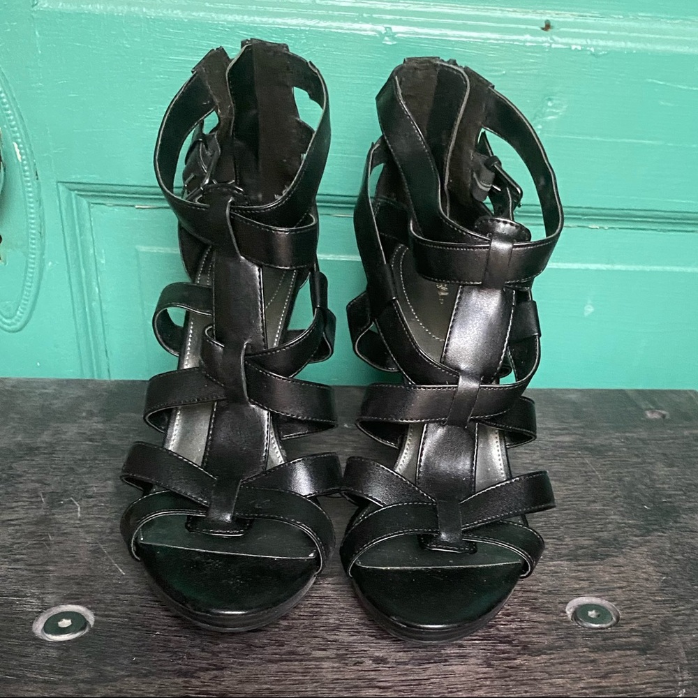 Black heels. Worn 1x